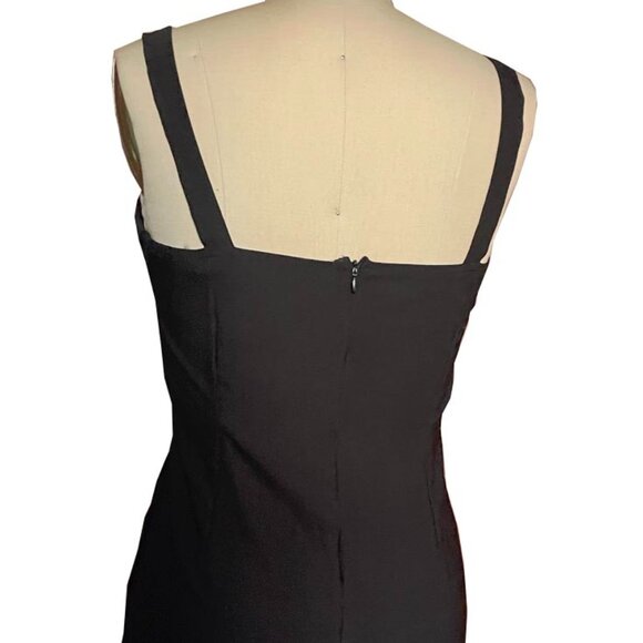 Classic Black Pleated Mini Dress - Picture 5 of 5